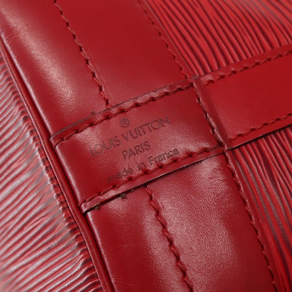 Louis Vuitton Noe Shoulder Bag Leather Red Leather Shoulder Bag Bag (Pre-Owned)
