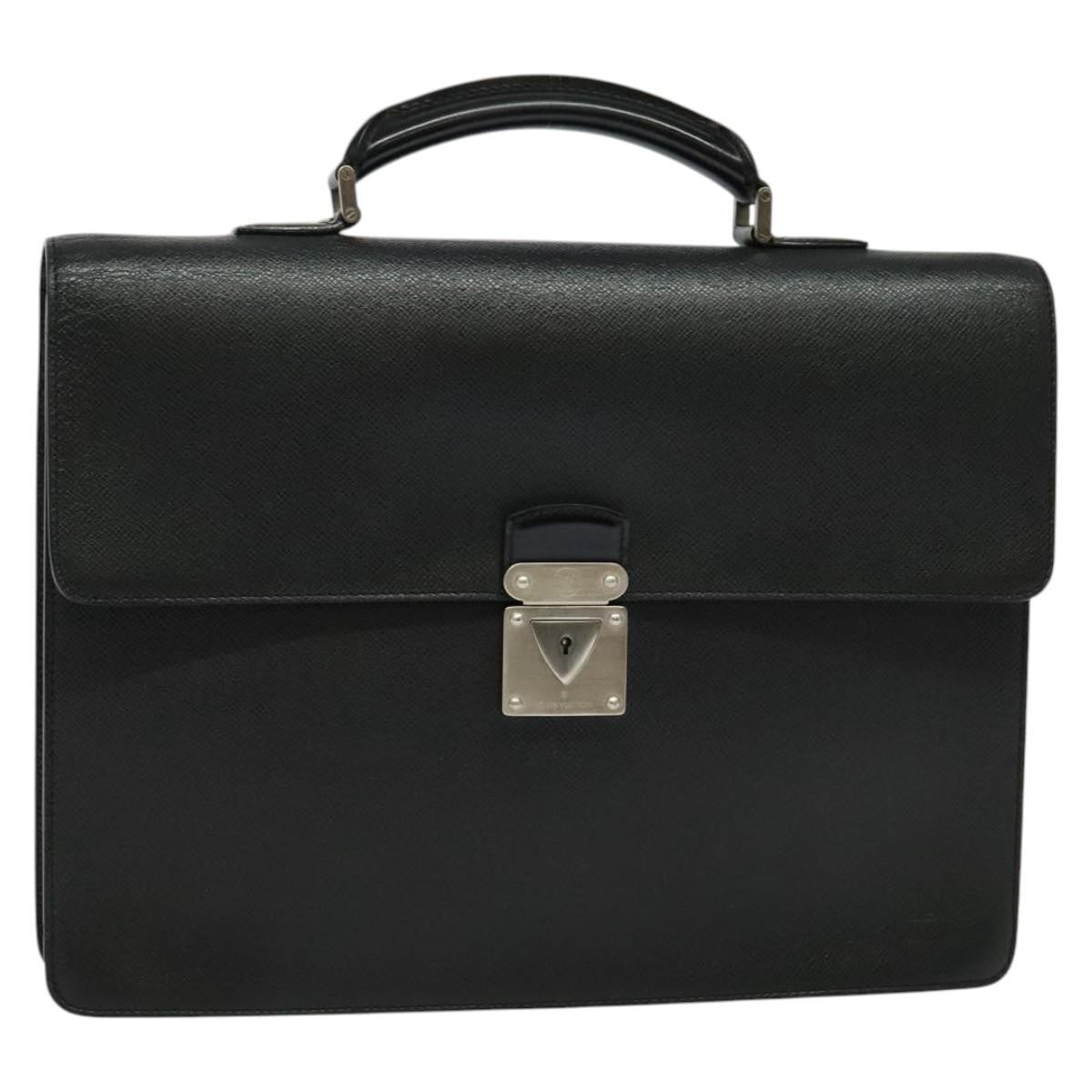 Louis Vuitton Neo Robusto 1 Briefcase Taiga Leather Brown Leather Briefcase Bag (Pre-Owned)