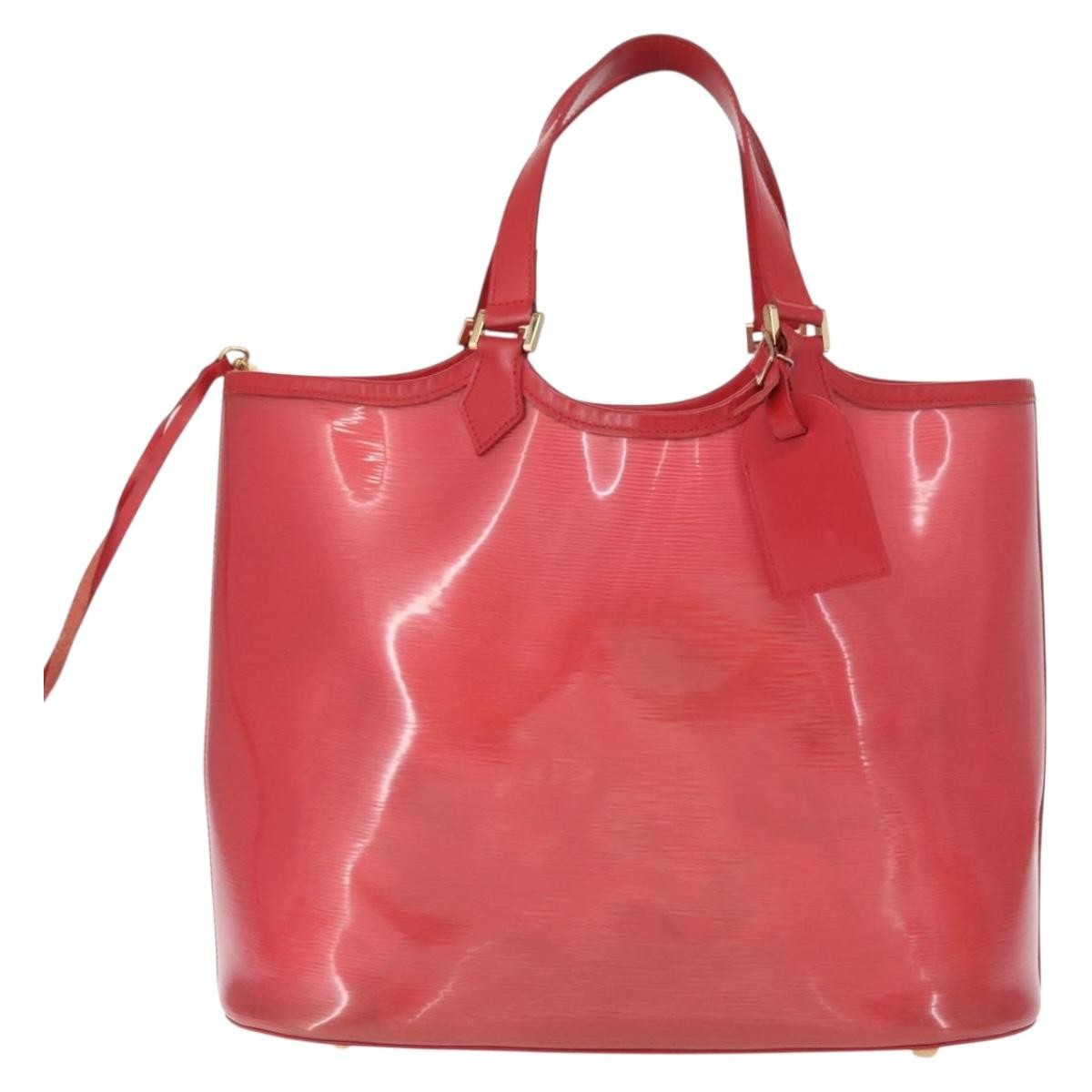 Louis Vuitton Plage Lagoon Bay Handbag Vinyl Epi Leather Red Plastic Tote Bag Bag (Pre-Owned)