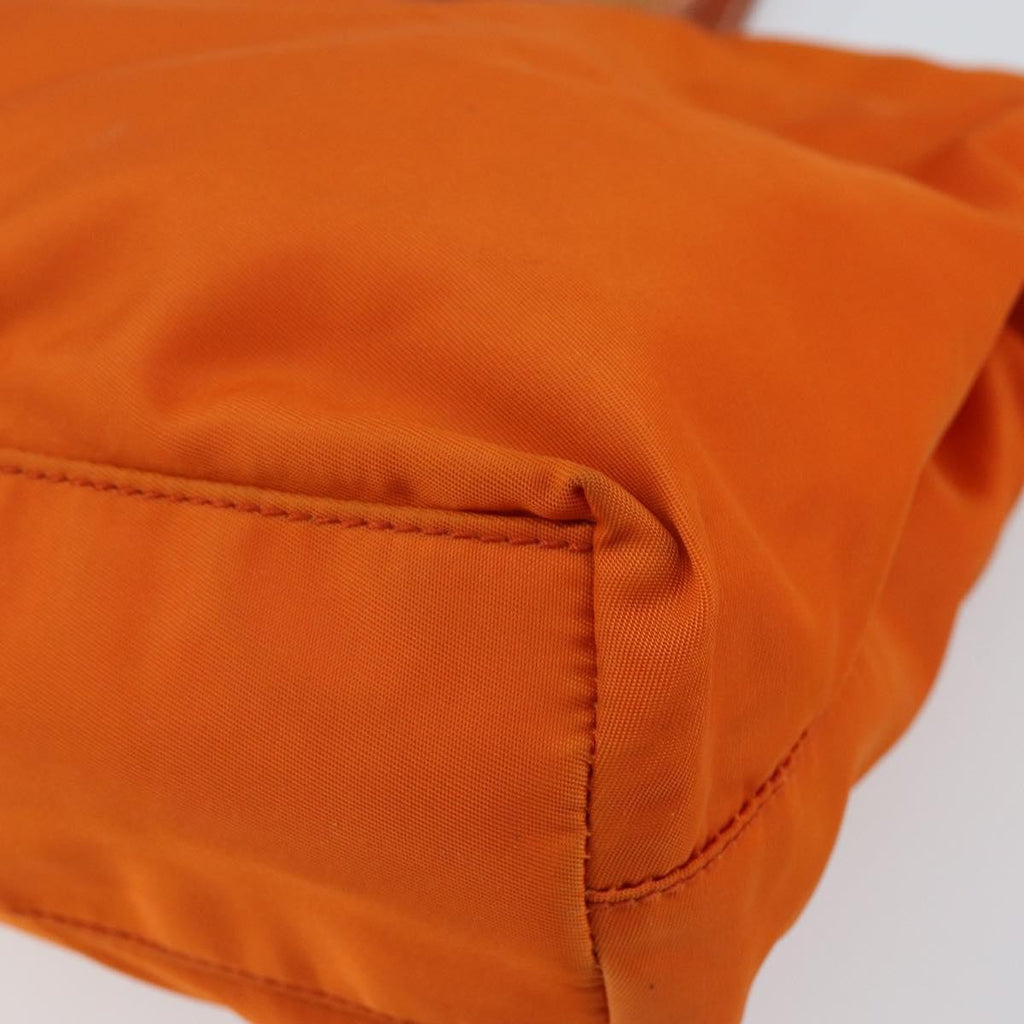 Prada Vintage Tote Tessuto Orange Nylon Tote Bag Bag (Pre-Owned)