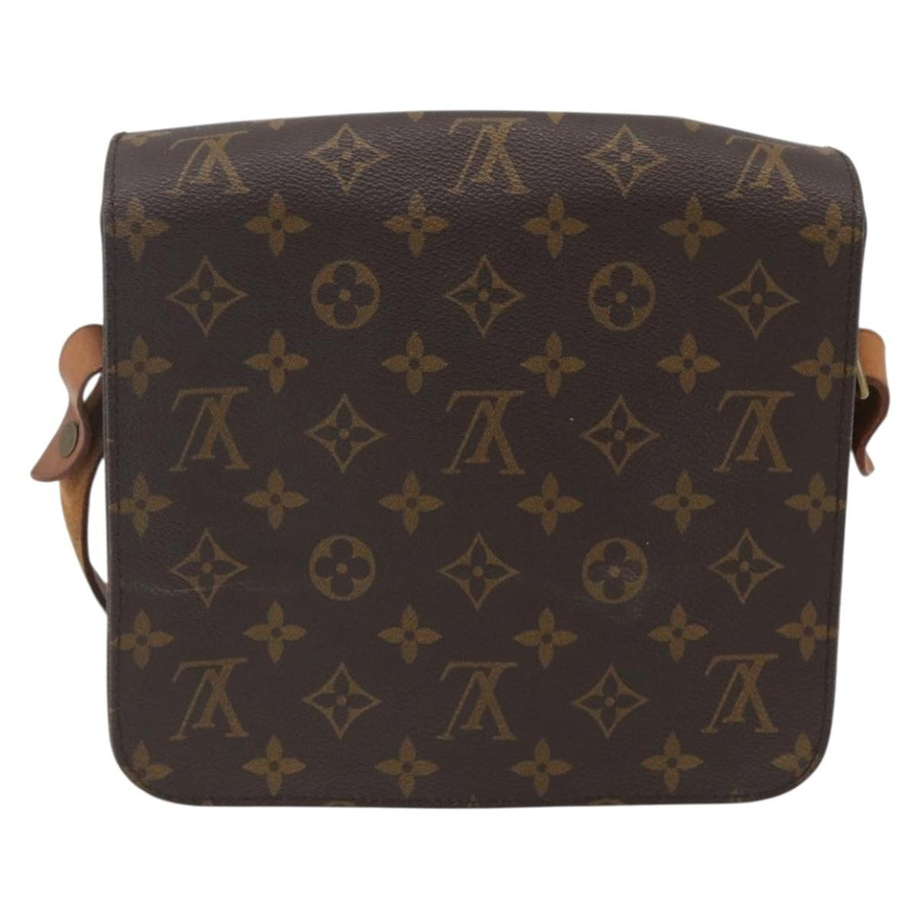 Louis Vuitton Cartouchiere Handbag Monogram Canvas Brown Canvas Shoulder Bag Bag (Pre-Owned)