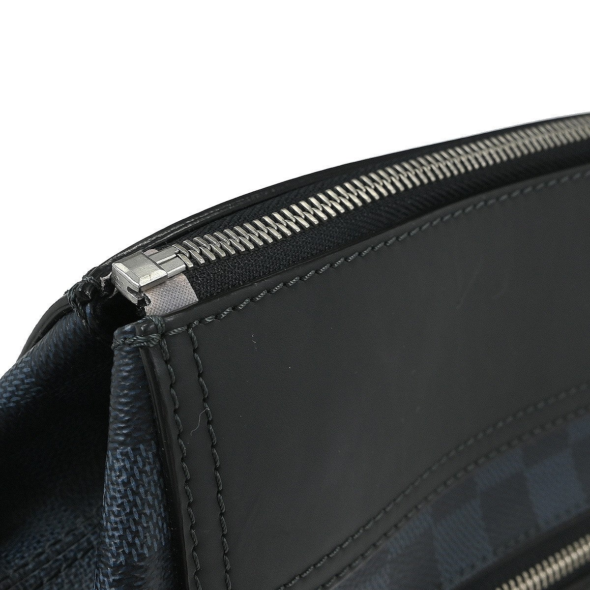 Louis Vuitton Greenwich Messenger Bag Damier Cobalt Black Canvas Shoulder Bag Bag (Pre-Owned)