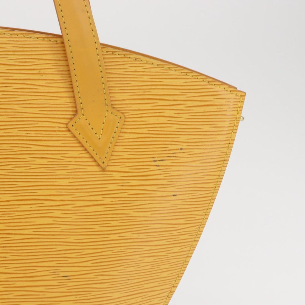 Louis Vuitton Saint Jacques Handbag Epi Leather Yellow Leather Handbag (Pre-Owned)