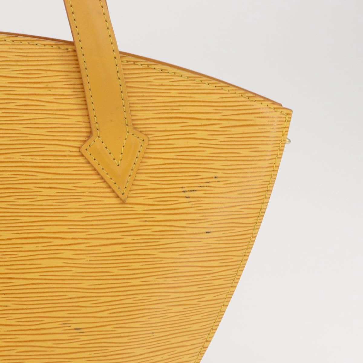 Louis Vuitton Saint Jacques Handbag Epi Leather Yellow Leather Handbag (Pre-Owned)