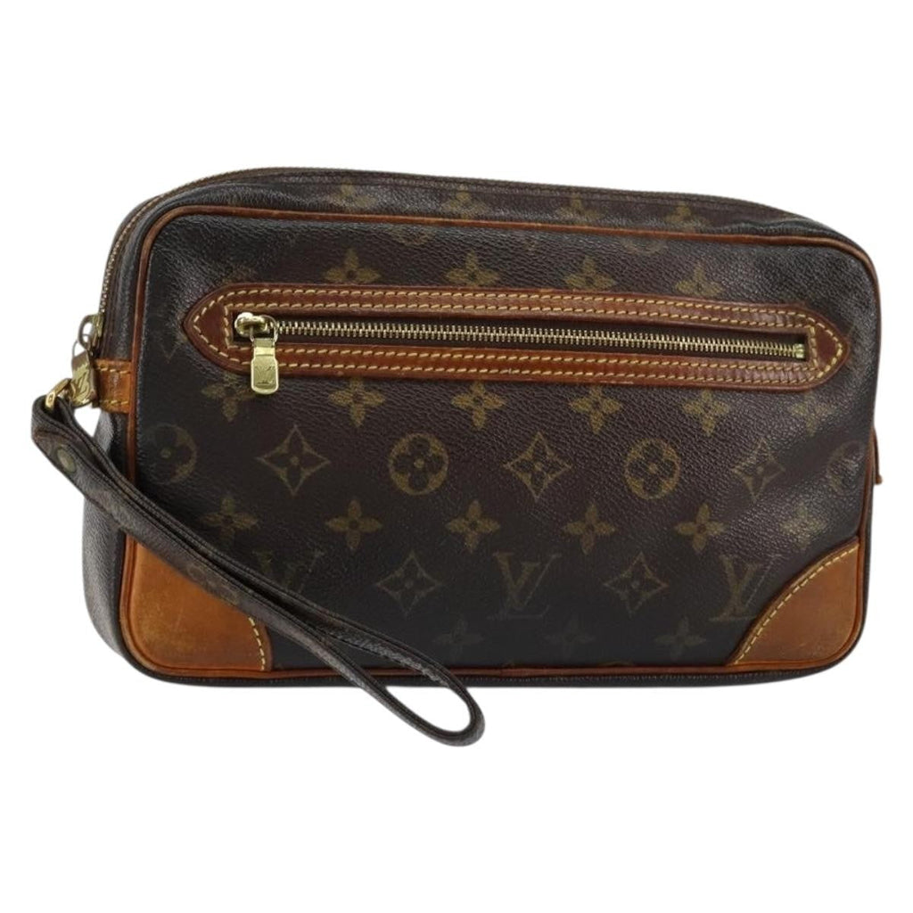 Louis Vuitton Marly Dragonne Clutch Monogram Canvas Brown Canvas Clutche & Pouche Bag (Pre-Owned)