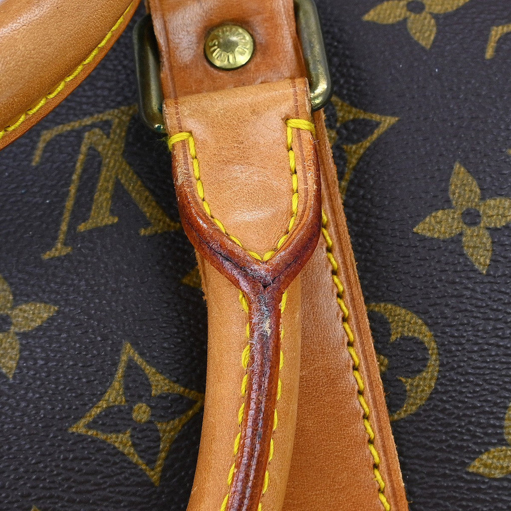 Louis Vuitton Keepall Bag Monogram Canvas Brown Canvas Travel Bag Bag (Pre-Owned)