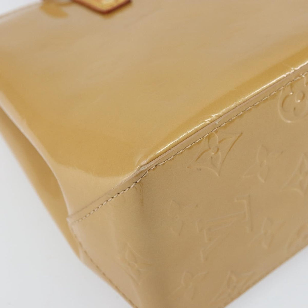 Louis Vuitton Reade Handbag Monogram Vernis Beige Patent_Leather Handbag (Pre-Owned)