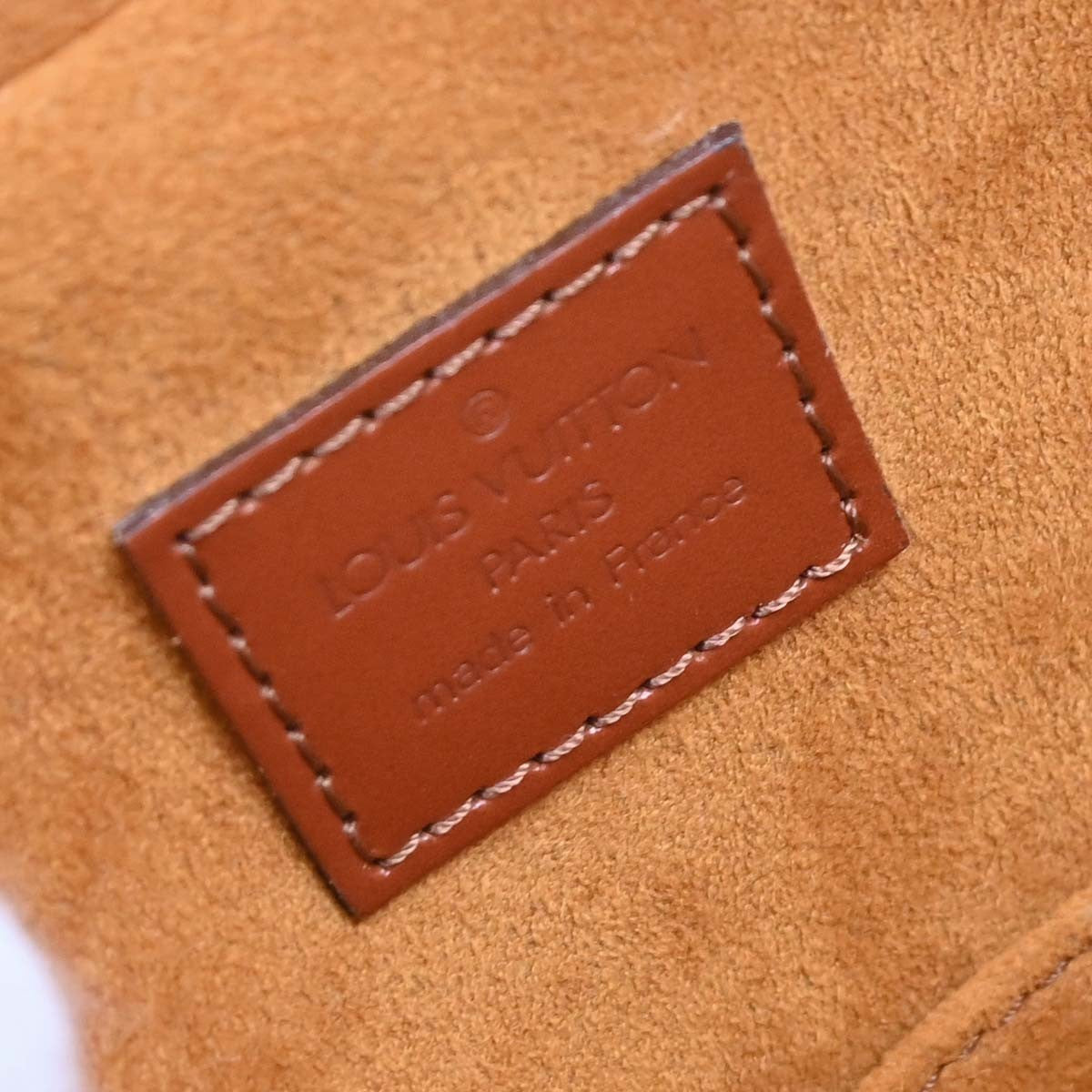 Louis Vuitton Sablons Handbag Epi Leather Brown Leather Handbag (Pre-Owned)