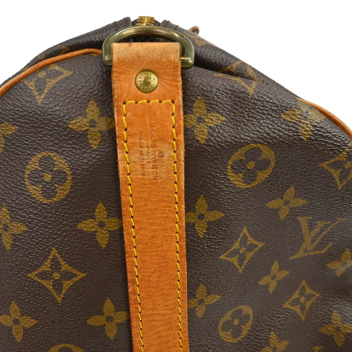 Louis Vuitton Keepall Bag Monogram Canvas Brown Canvas Travel Bag Bag (Pre-Owned)