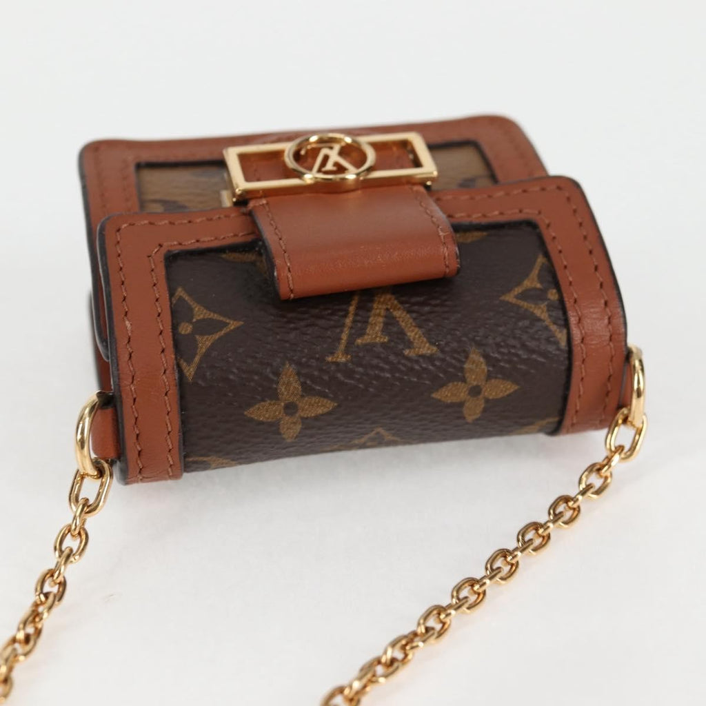 Louis Vuitton Dauphine Shoulder Bag Reverse Monogram Canvas Brown Canvas Clutche & Pouche Bag (Pre-Owned)
