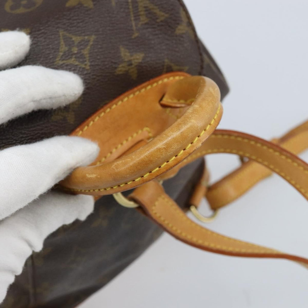 Louis Vuitton Vintage Montsouris Backpack Monogram Canvas Brown Canvas Handbag (Pre-Owned)