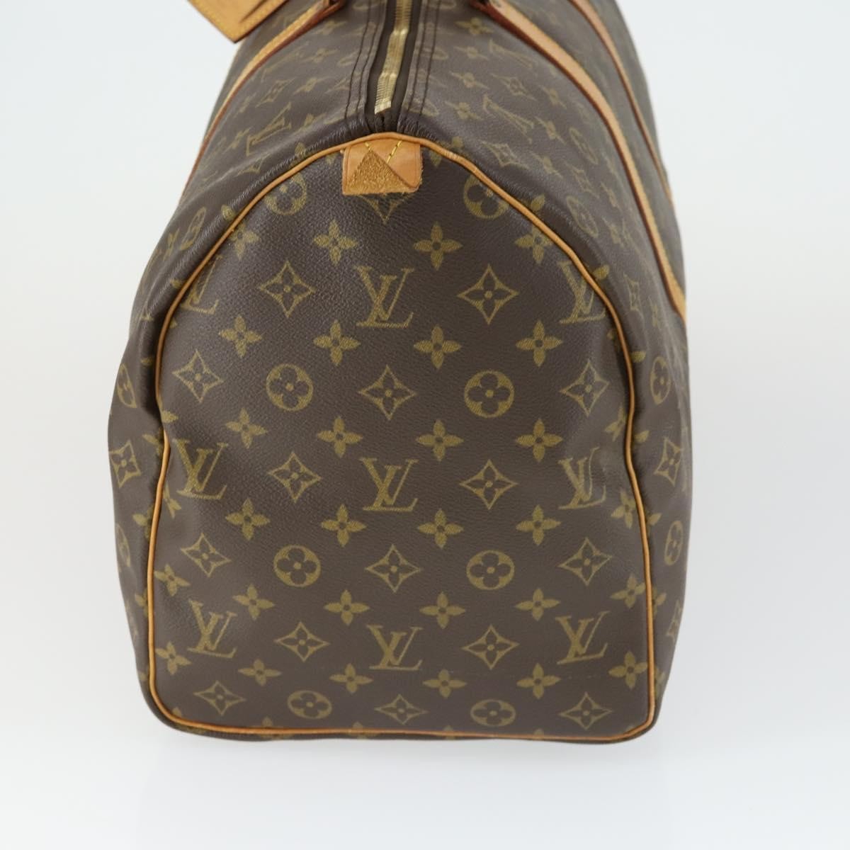 Louis Vuitton Keepall Bag Monogram Canvas Brown Canvas Travel Bag Bag (Pre-Owned)