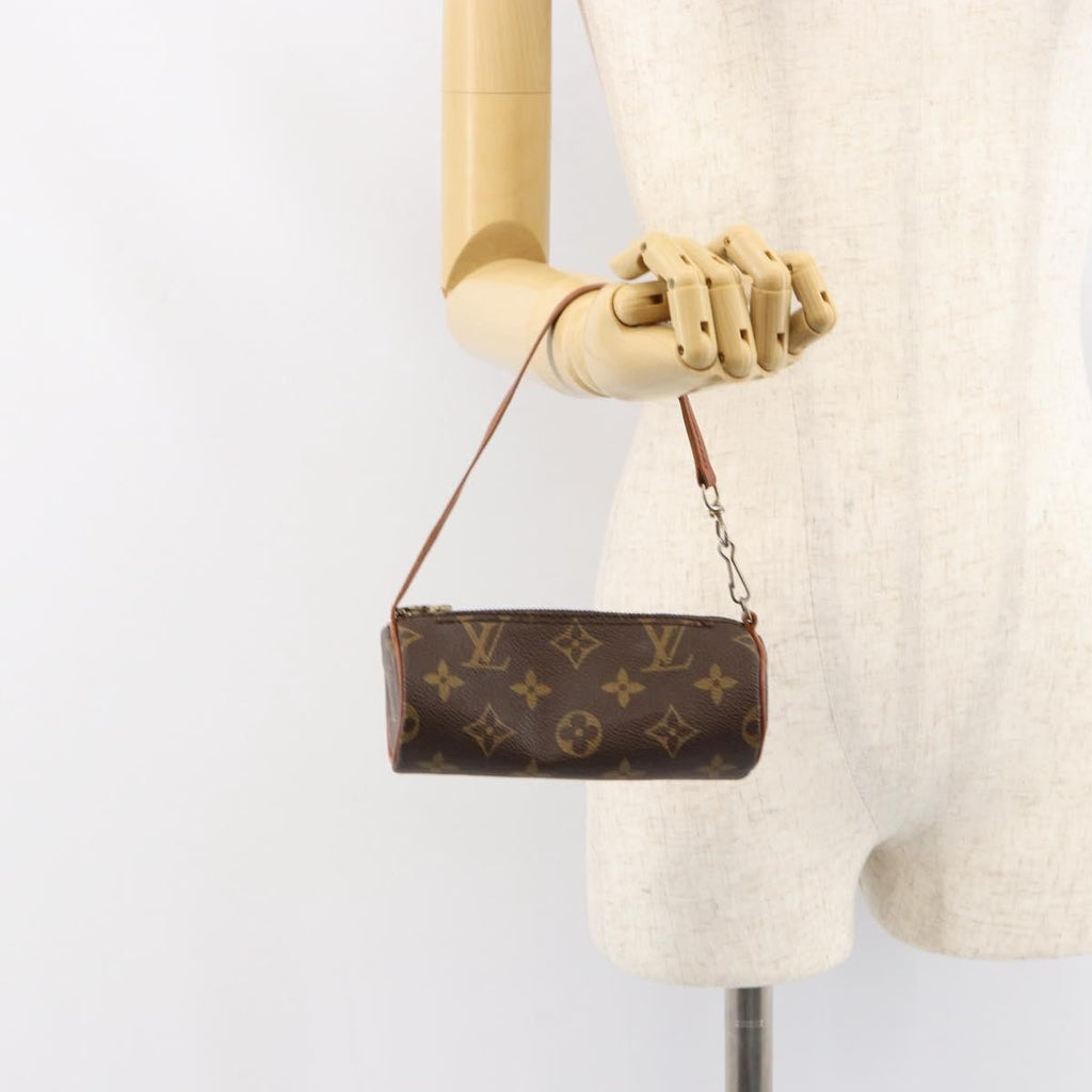 Louis Vuitton Papillon Pochette Monogram Canvas Brown Canvas Clutche & Pouche Bag (Pre-Owned)