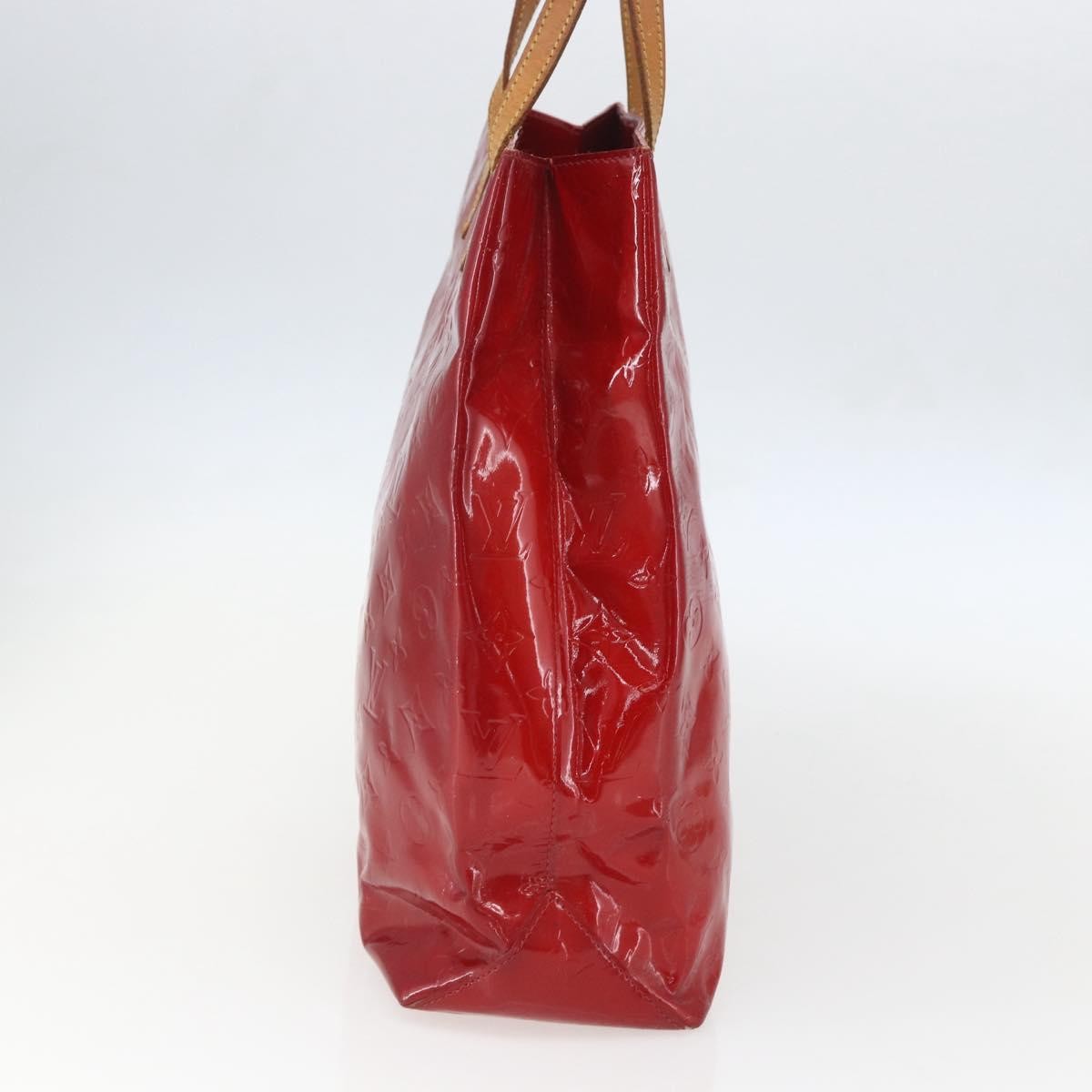 Louis Vuitton Reade Handbag Monogram Vernis Red Patent_Leather Handbag (Pre-Owned)