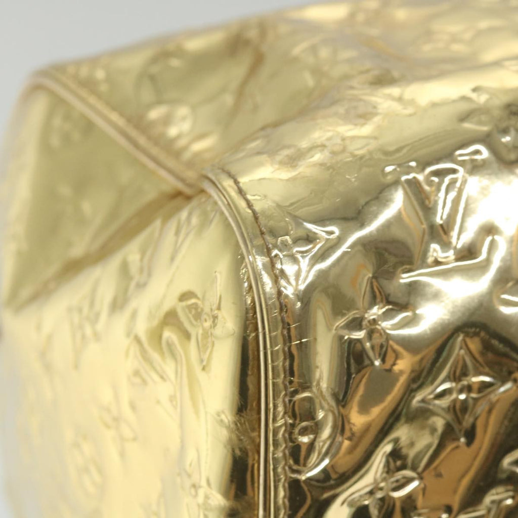 Louis Vuitton Keepall Bag Monogram Miroir Pvc Gold Patent_Leather Travel Bag Bag (Pre-Owned)