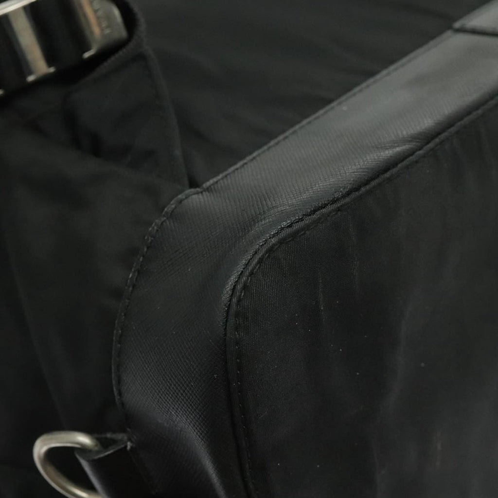 Prada Double Front Pocket Backpack Tessuto Black Nylon Backpack Bag (Pre-Owned)