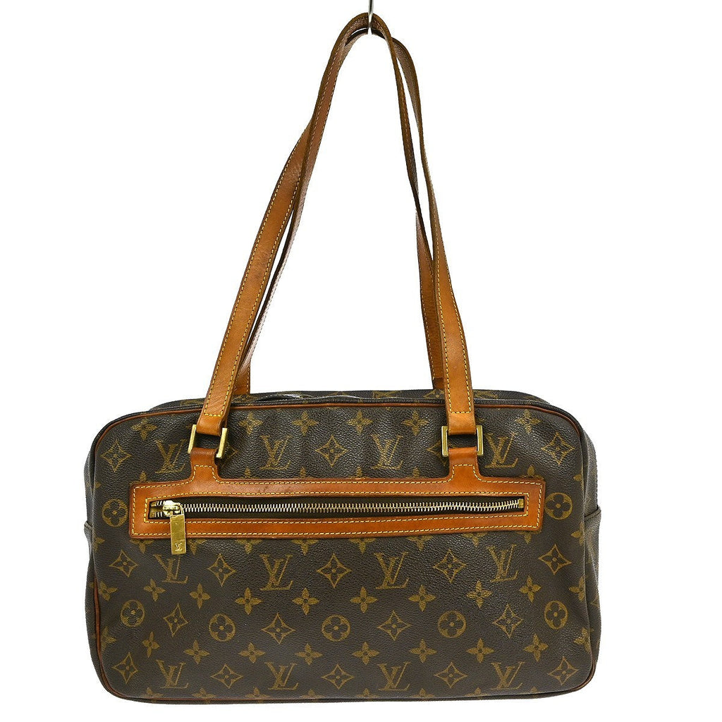 Louis Vuitton Cite Handbag Monogram Canvas Brown Canvas Clutche & Pouche Bag (Pre-Owned)