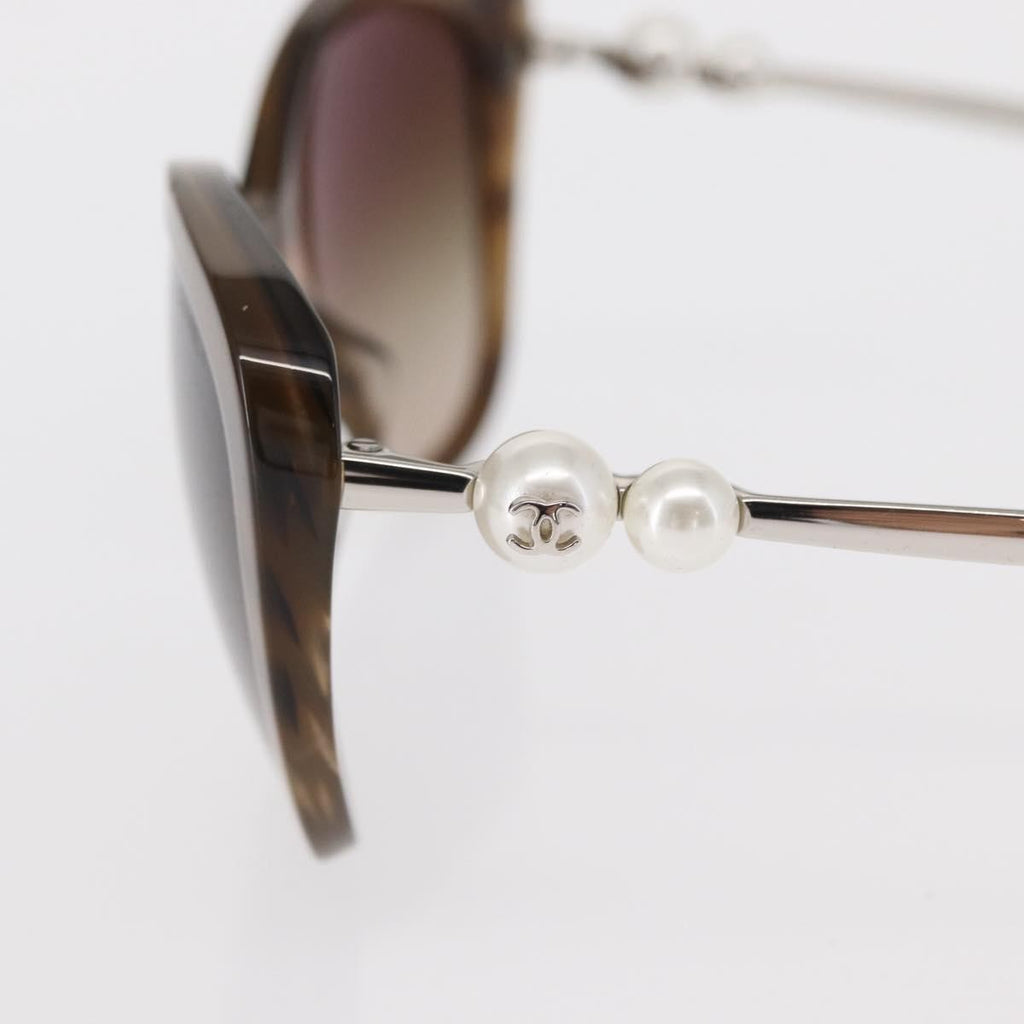 Chanel Logo Cc Sunglasses Plastic Brown Plastic Sunglasse Accessory (Pre-Owned)