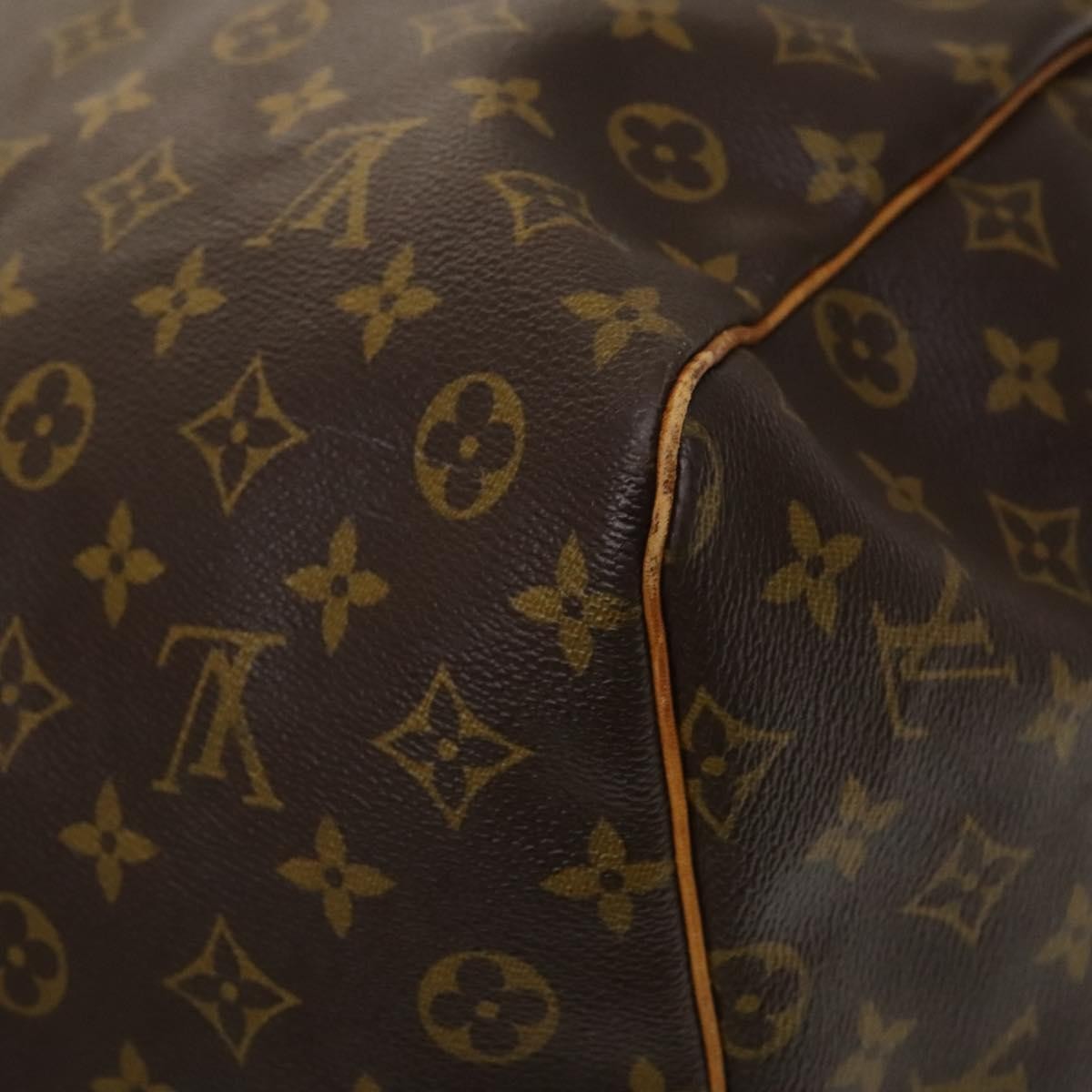 Louis Vuitton Keepall Bag Monogram Canvas Brown Canvas Travel Bag Bag (Pre-Owned)