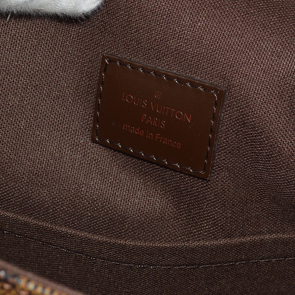 Louis Vuitton Brooklyn Handbag Damier Brown Canvas Shoulder Bag Bag (Pre-Owned)