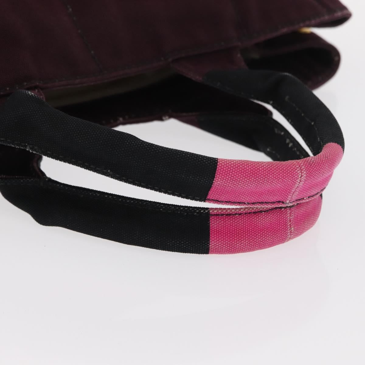 Prada Canapa Tote Canvas Pink Canvas Tote Bag Bag (Pre-Owned)