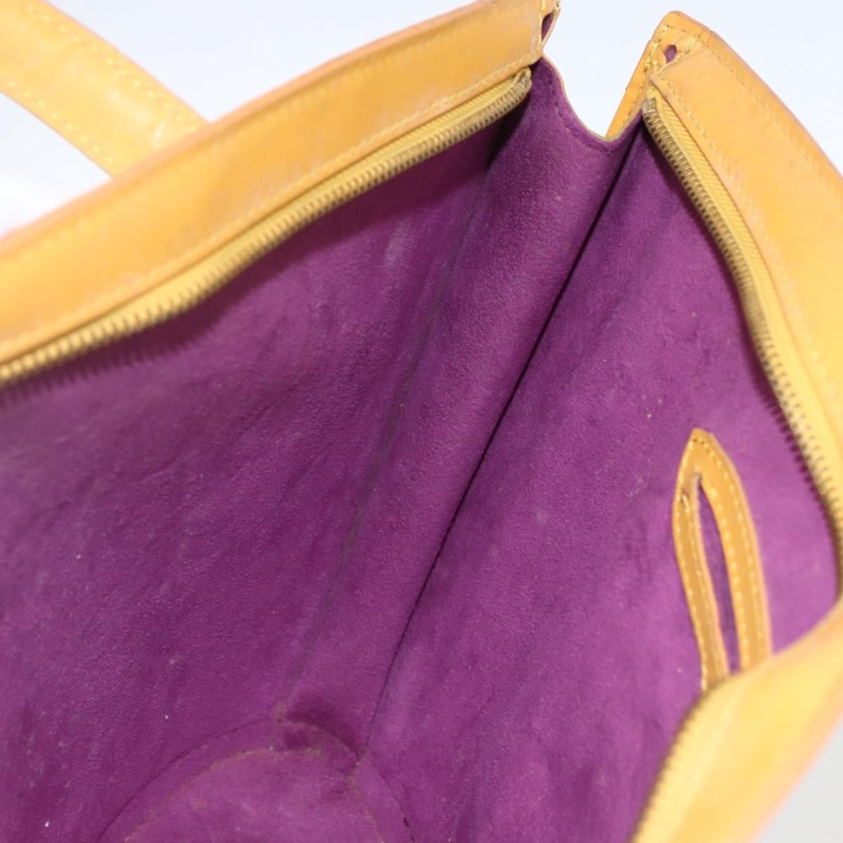 Louis Vuitton Saint Jacques Handbag Epi Leather Yellow Leather Handbag (Pre-Owned)