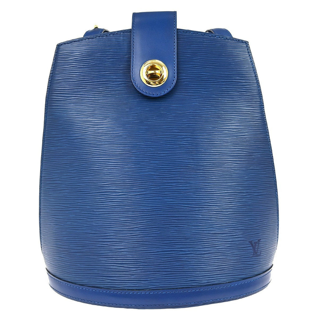 Louis Vuitton Cluny Shoulder Bag Epi Leather Blue Leather Shoulder Bag Bag (Pre-Owned)