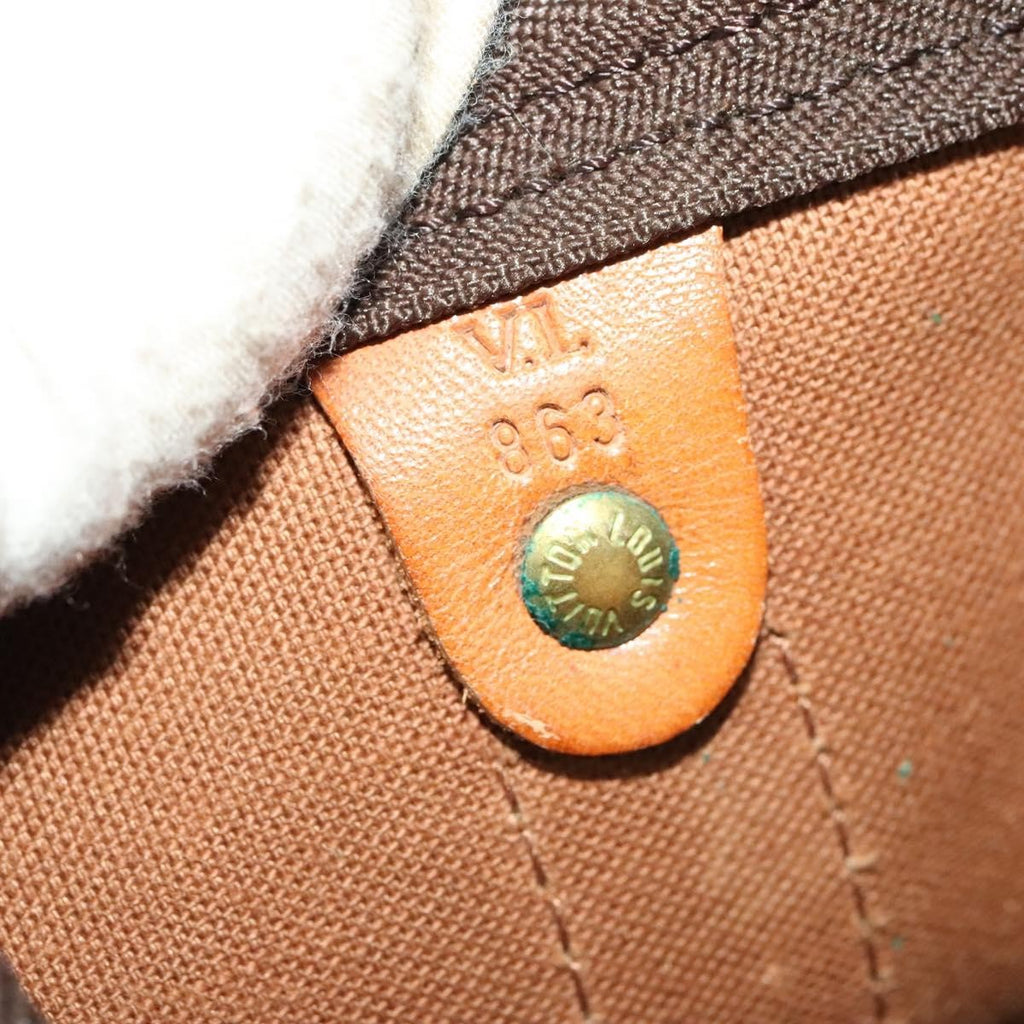 Louis Vuitton Keepall Bag Monogram Canvas Brown Canvas Travel Bag Bag (Pre-Owned)