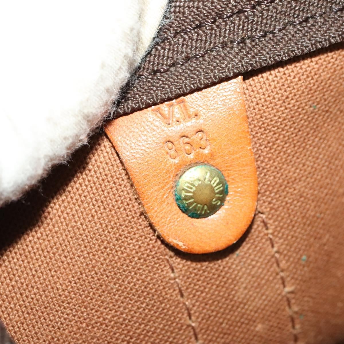 Louis Vuitton Keepall Bag Monogram Canvas Brown Canvas Travel Bag Bag (Pre-Owned)