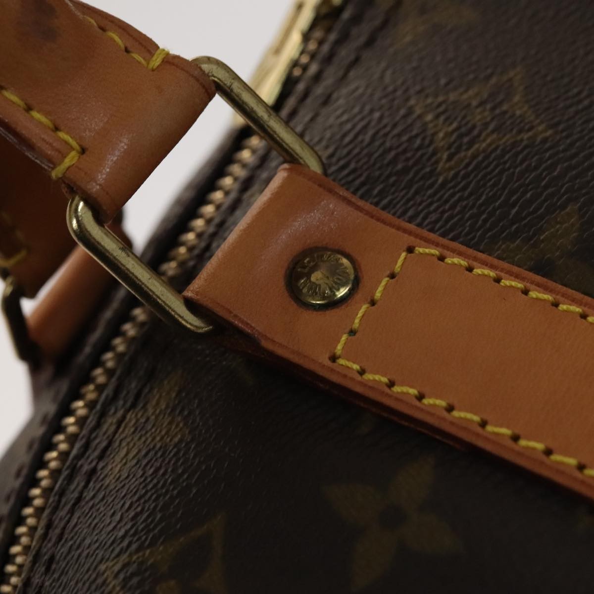 Louis Vuitton Keepall Bag Monogram Canvas Brown Canvas Travel Bag Bag (Pre-Owned)