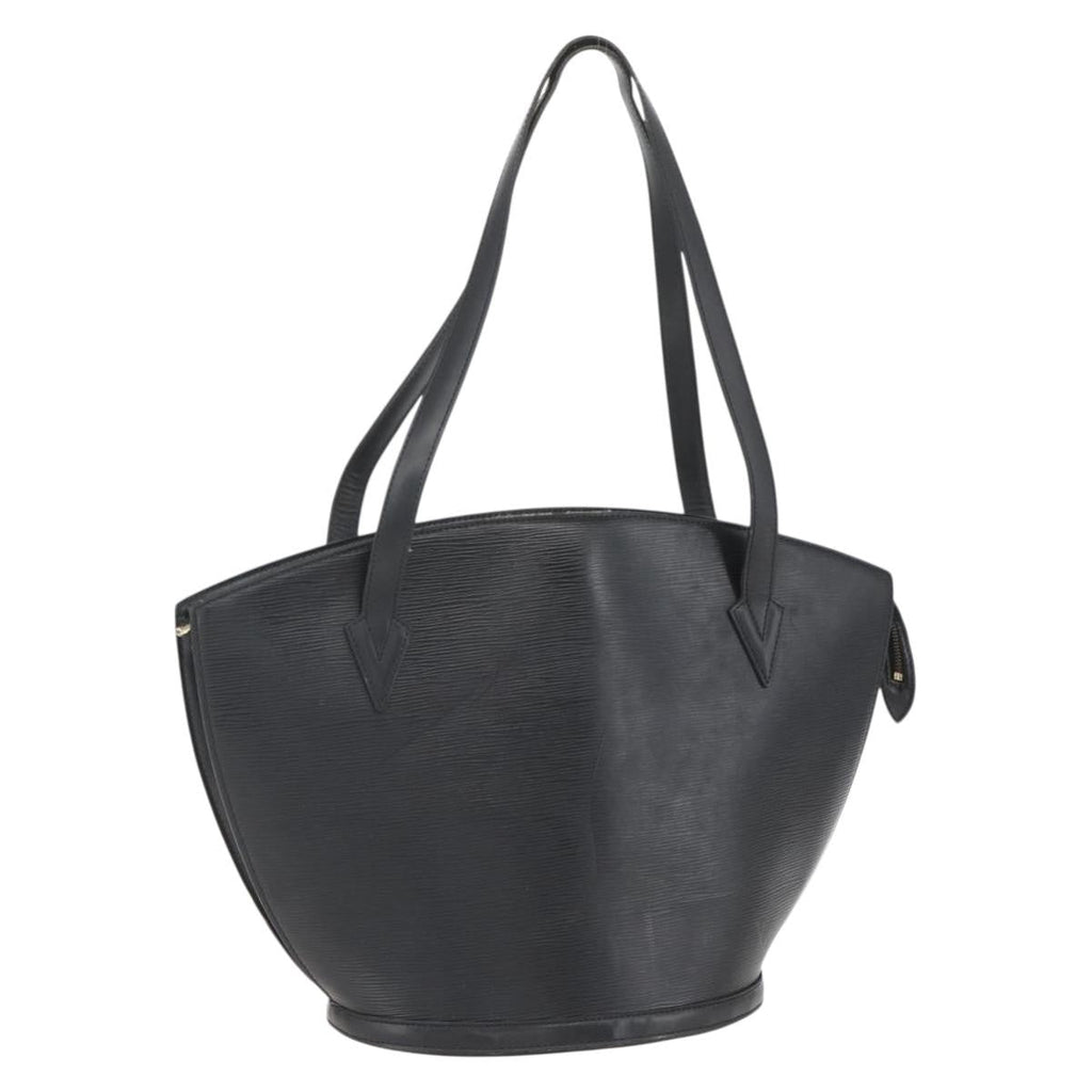 Louis Vuitton Saint Jacques Handbag Epi Leather Black Leather Handbag (Pre-Owned)
