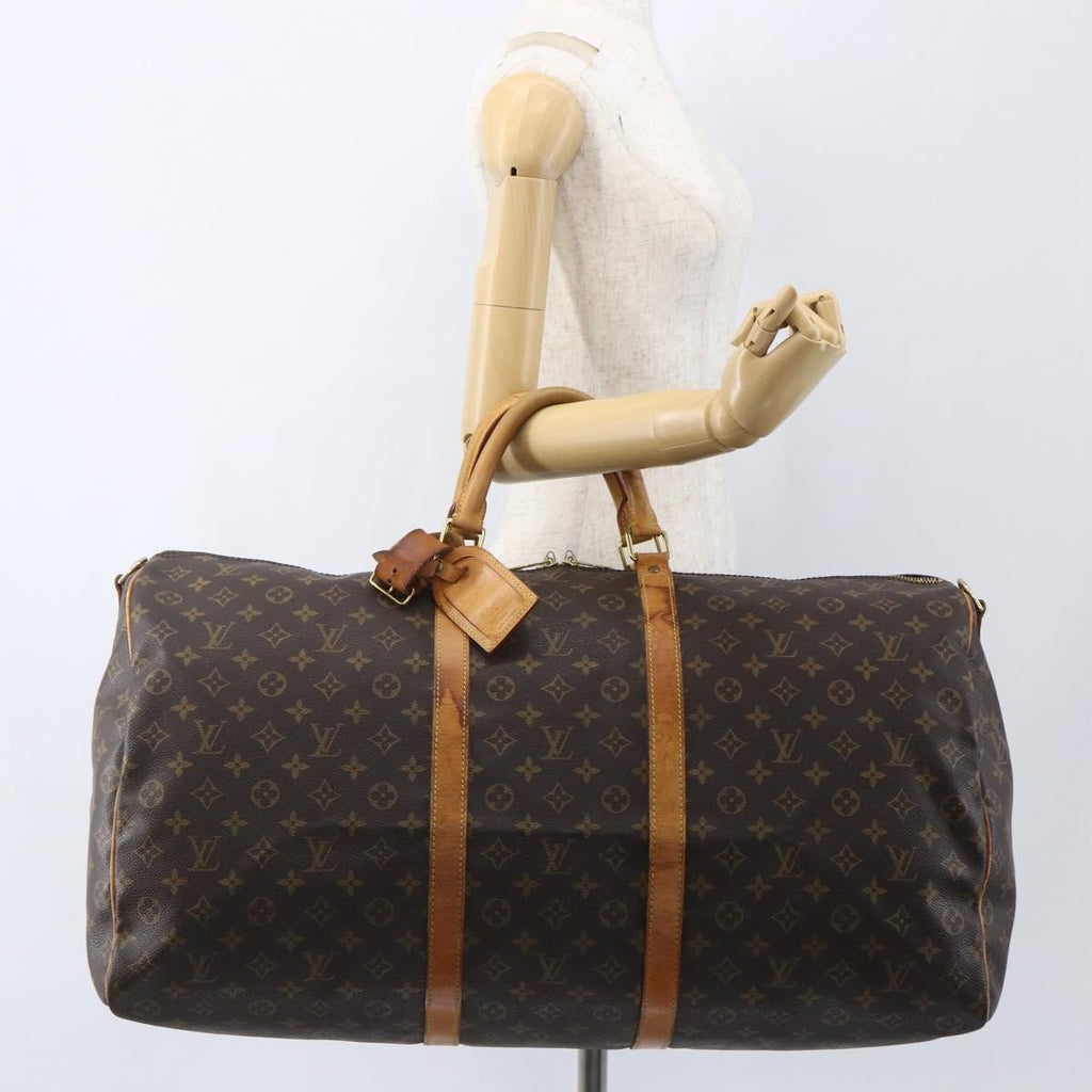 Louis Vuitton Keepall Bag Monogram Canvas Brown Canvas Travel Bag Bag (Pre-Owned)