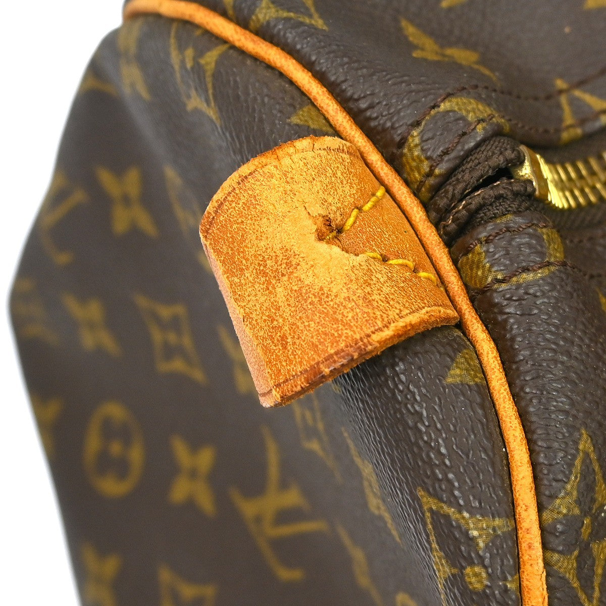 Louis Vuitton Keepall Bag Monogram Canvas Brown Canvas Travel Bag Bag (Pre-Owned)