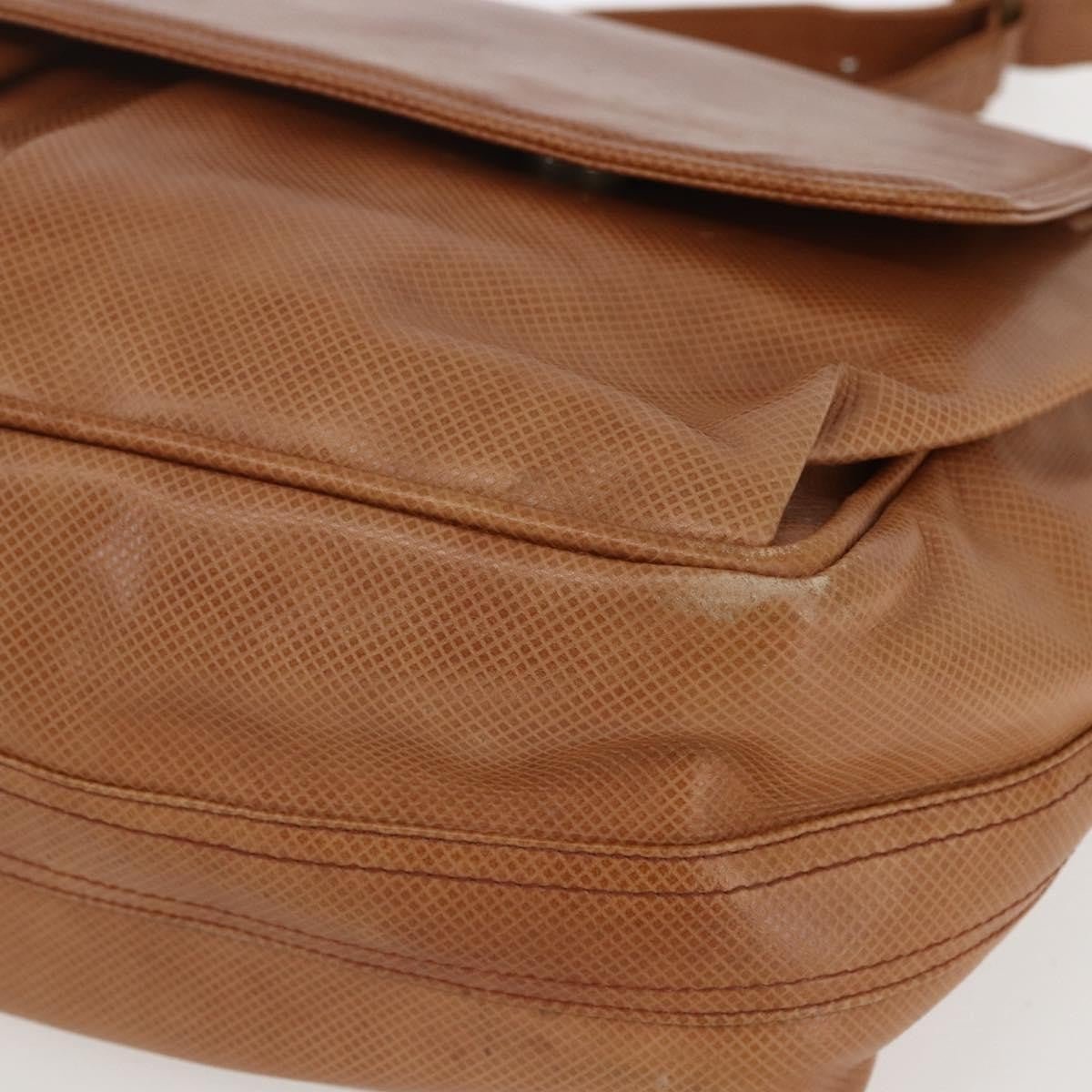 Bottega Veneta Vintage Shoulder Bag Leather Brown Leather Shoulder Bag Bag (Pre-Owned)