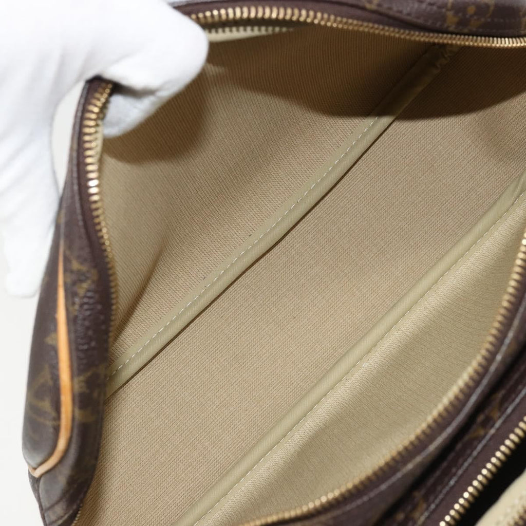 Louis Vuitton Reporter Bag Monogram Canvas Brown Canvas Shoulder Bag Bag (Pre-Owned)