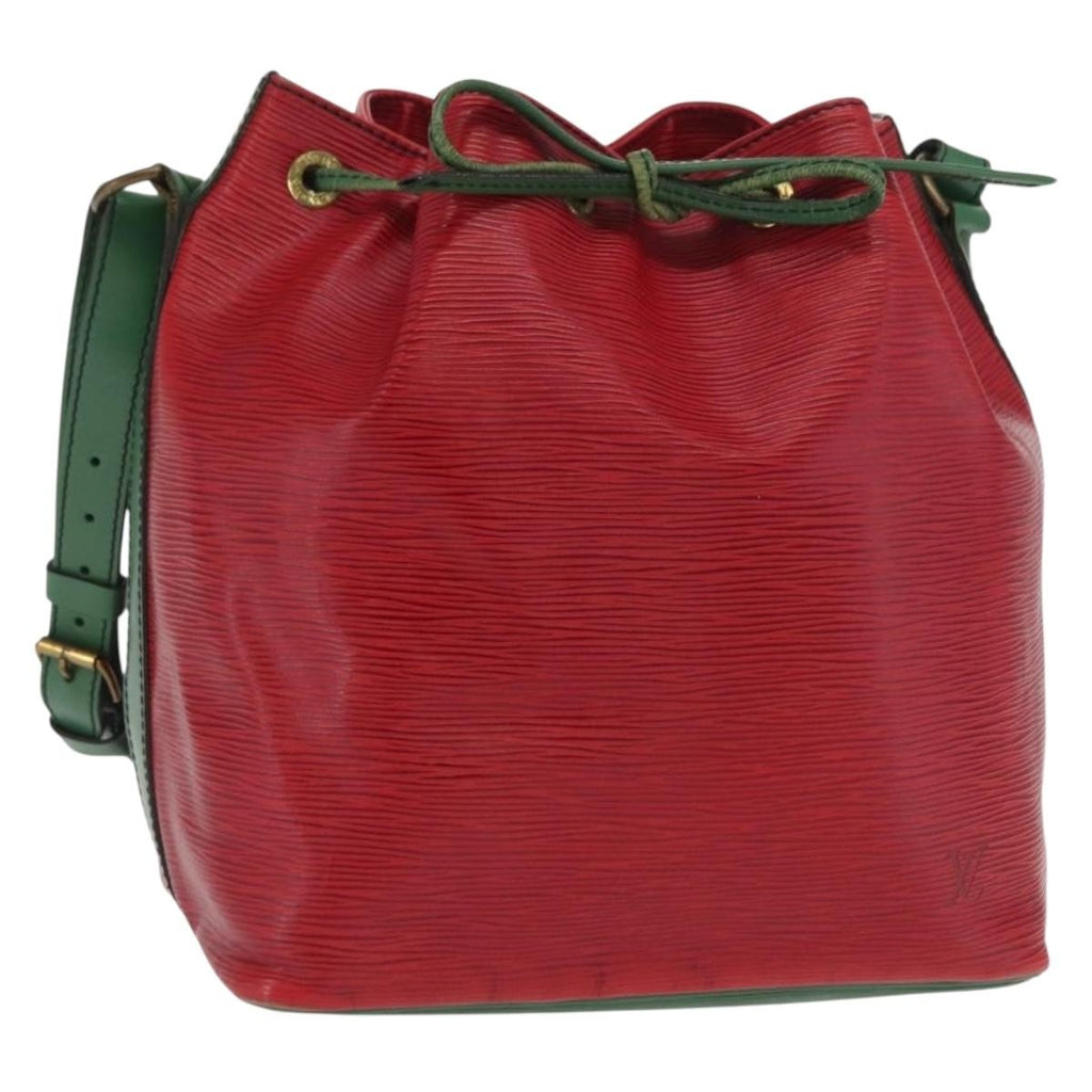Louis Vuitton Bicolor Petit Noe Handbag Epi Leather Green Leather Shoulder Bag Bag (Pre-Owned)