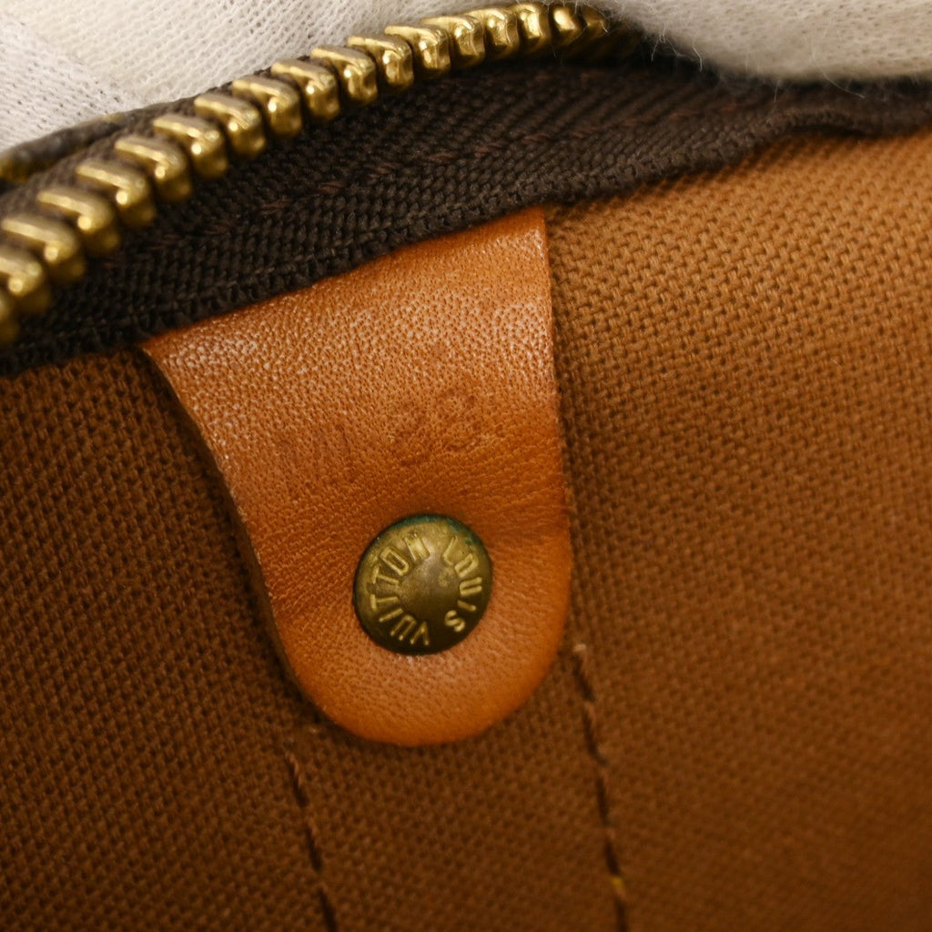 Louis Vuitton Keepall Bag Monogram Canvas Brown Canvas Travel Bag Bag (Pre-Owned)