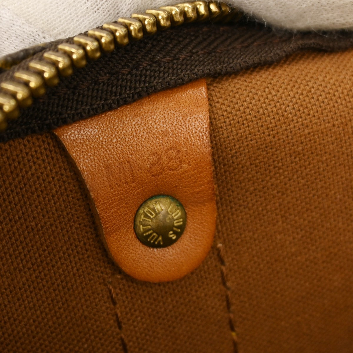 Louis Vuitton Keepall Bag Monogram Canvas Brown Canvas Travel Bag Bag (Pre-Owned)