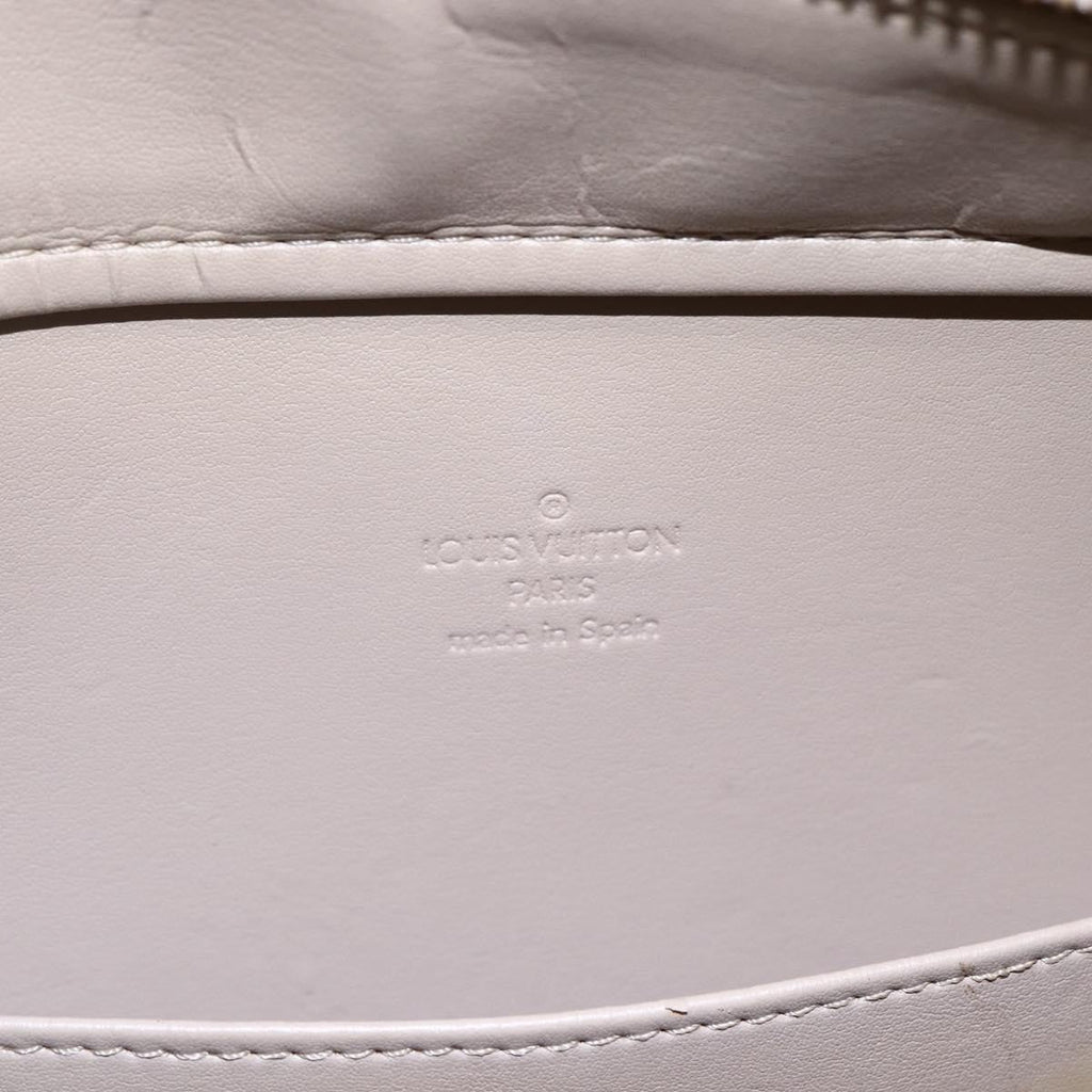 Louis Vuitton Columbus Handbag Monogram Vernis Beige Patent_Leather Tote Bag Bag (Pre-Owned)