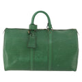 Louis Vuitton Keepall Bag Epi Leather Green Leather Travel Bag Bag (Pre-Owned)