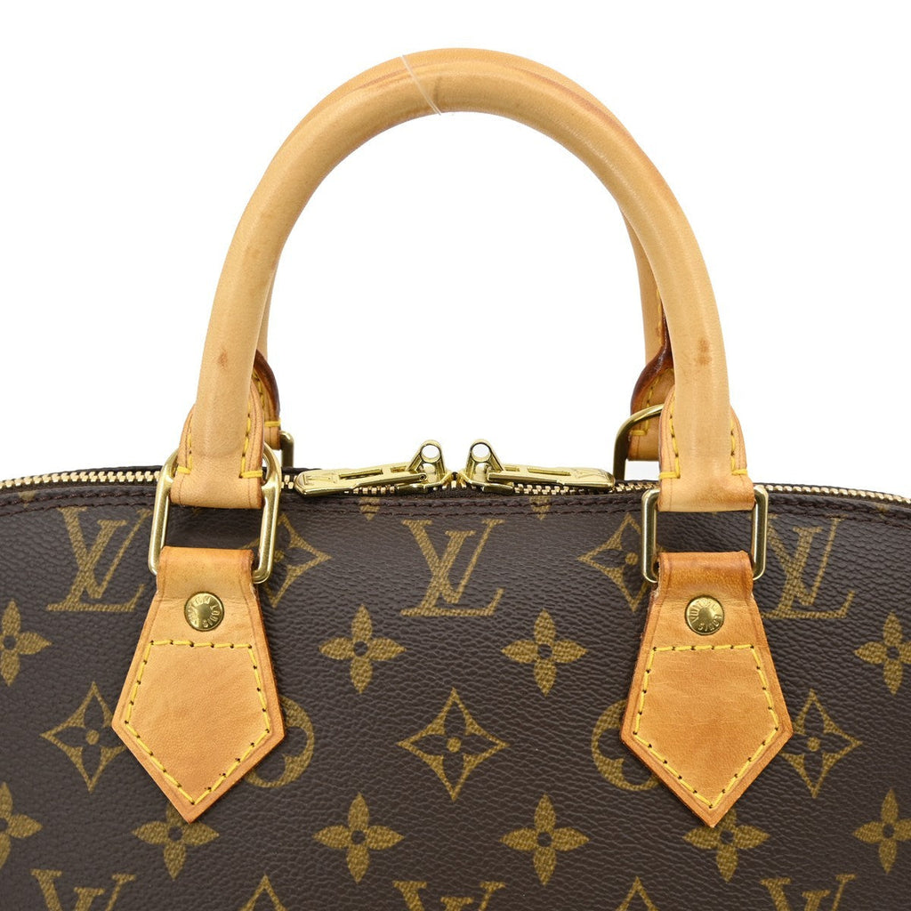 Louis Vuitton Alma Handbag Monogram Canvas Brown Canvas Handbag (Pre-Owned)