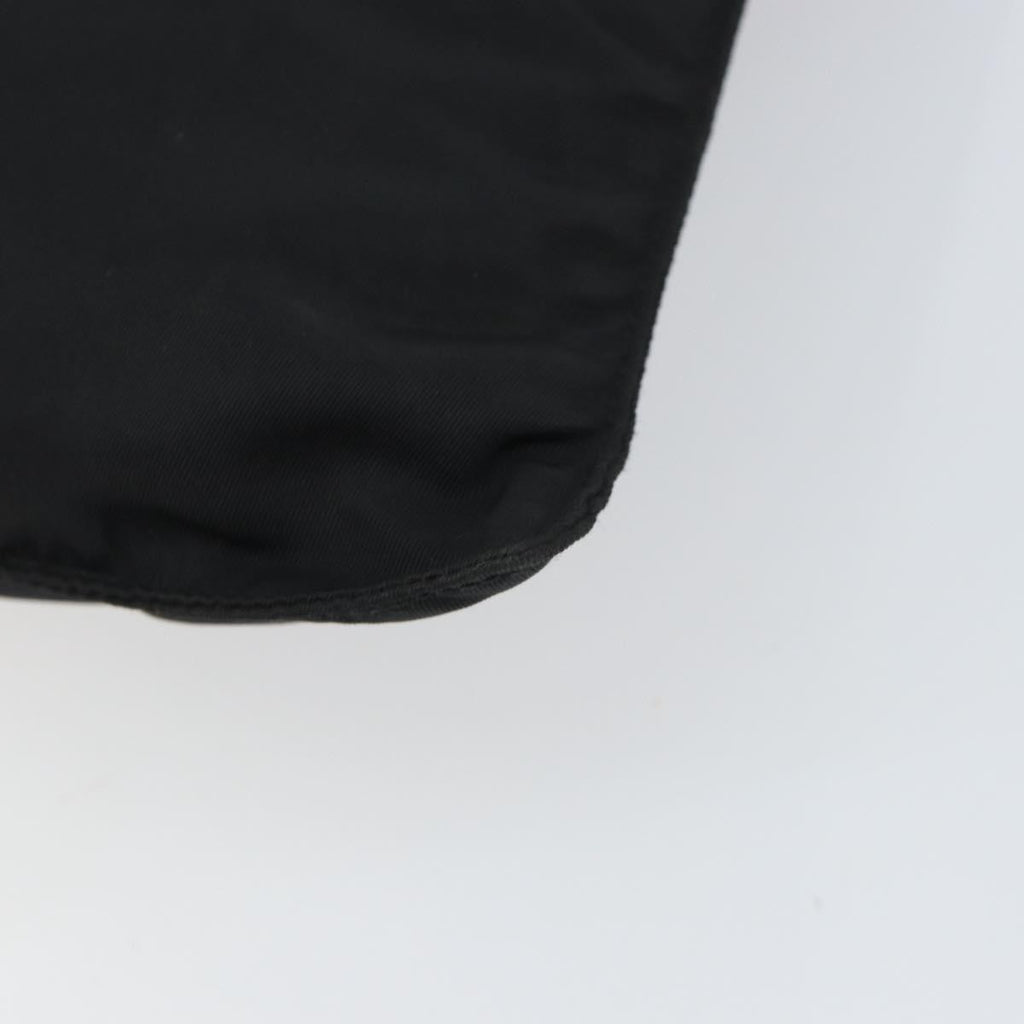 Prada Flat Messenger Bag Tessuto Black Nylon Shoulder Bag Bag (Pre-Owned)