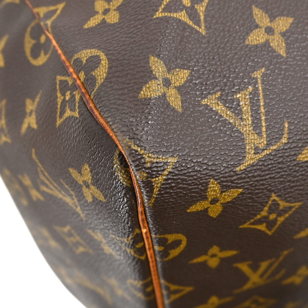 Louis Vuitton Keepall Bag Monogram Canvas Brown Canvas Travel Bag Bag (Pre-Owned)