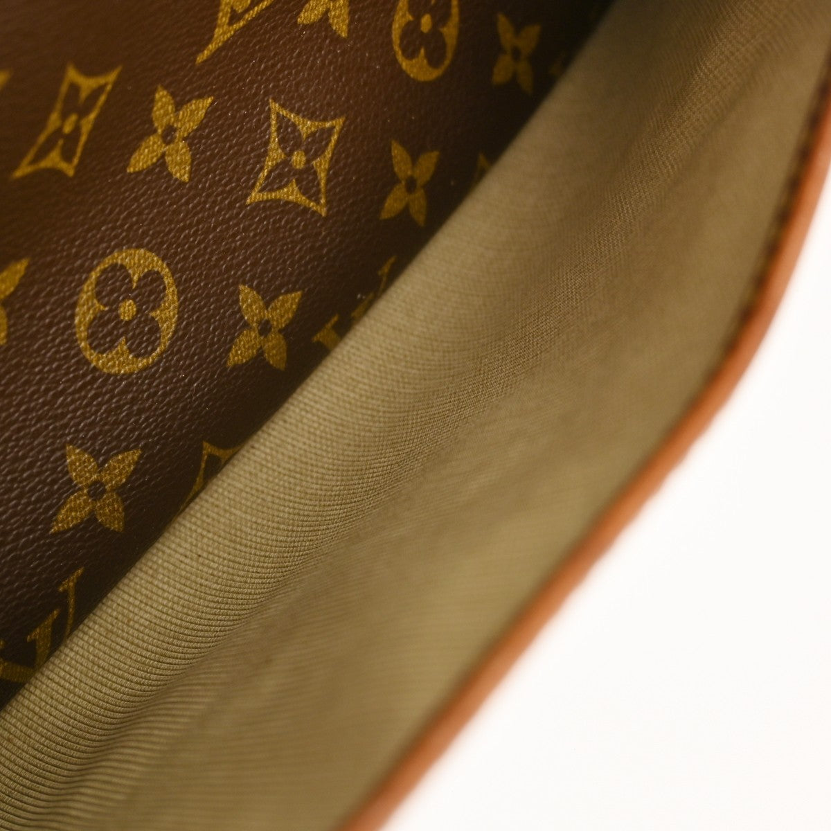 Louis Vuitton Deauville Handbag Monogram Canvas Brown Canvas Handbag (Pre-Owned)