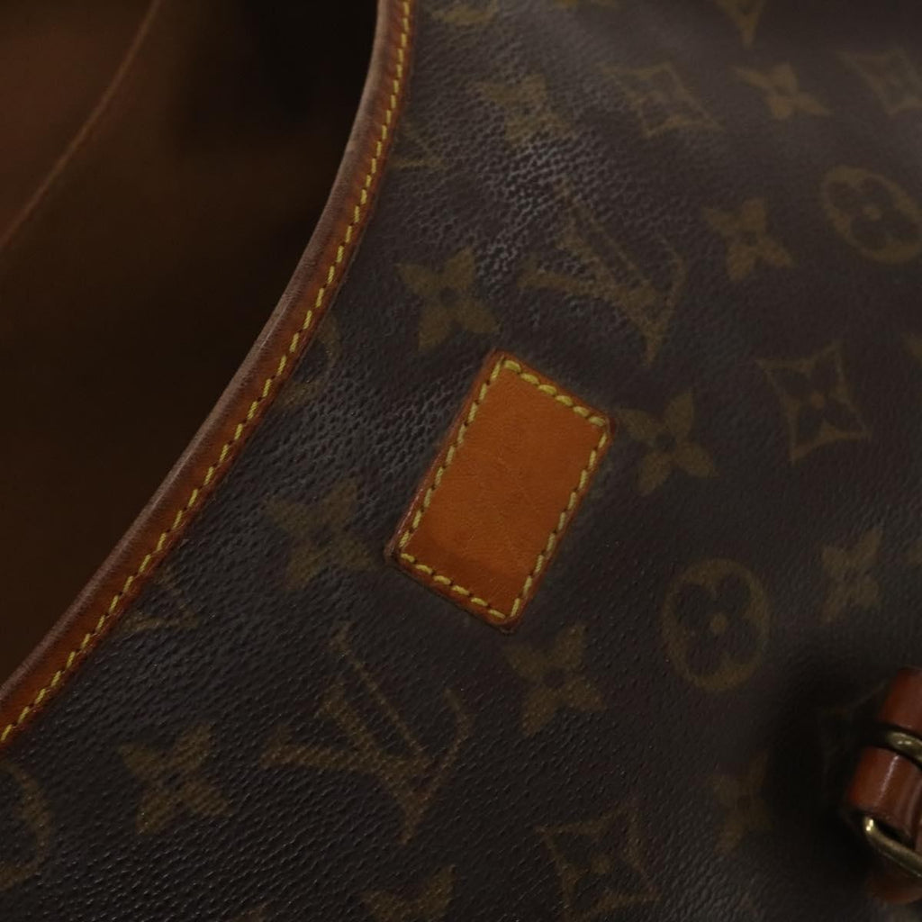 Louis Vuitton Saumur Handbag Monogram Canvas Brown Canvas Shoulder Bag Bag (Pre-Owned)