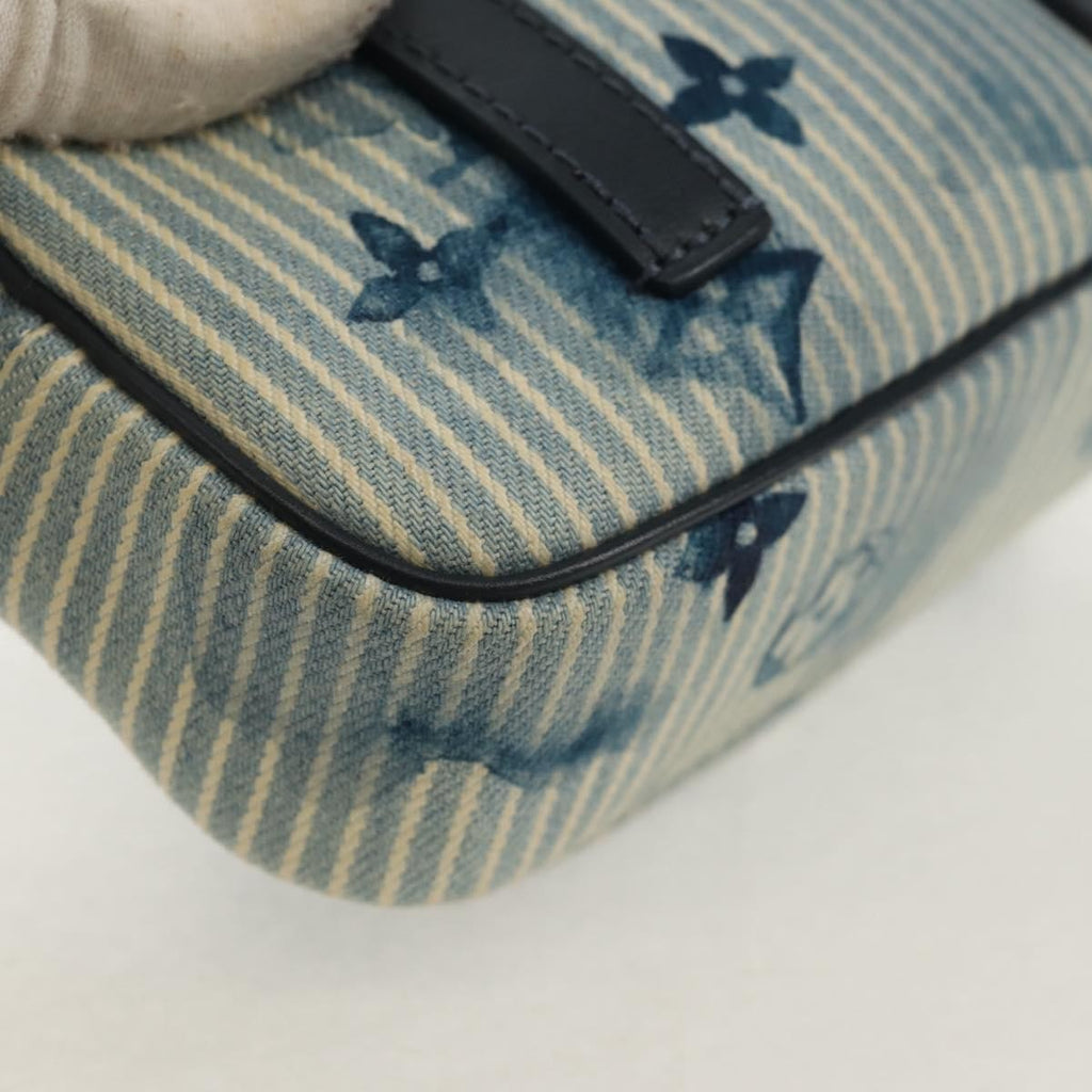 Louis Vuitton Outdoor Pouch Limited Edition Monogram Watercolor Stripes Denim Blue Canvas Clutche & Pouche Bag (Pre-Owned)
