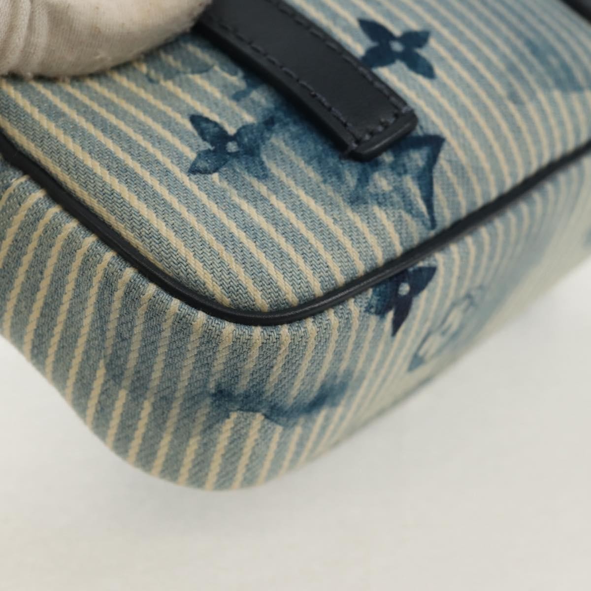 Louis Vuitton Outdoor Pouch Limited Edition Monogram Watercolor Stripes Denim Blue Canvas Clutche & Pouche Bag (Pre-Owned)