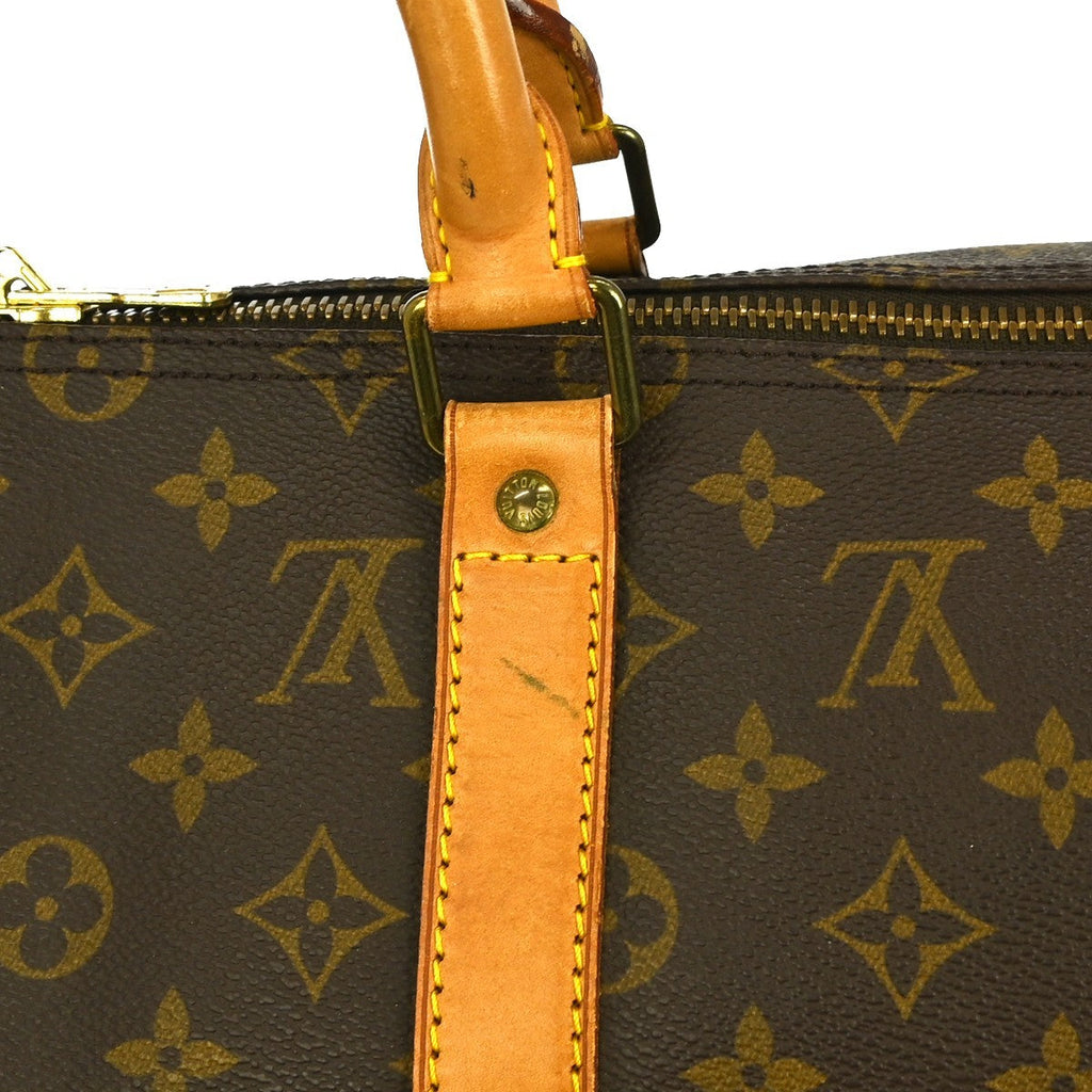 Louis Vuitton Keepall Bag Monogram Canvas Brown Canvas Travel Bag Bag (Pre-Owned)