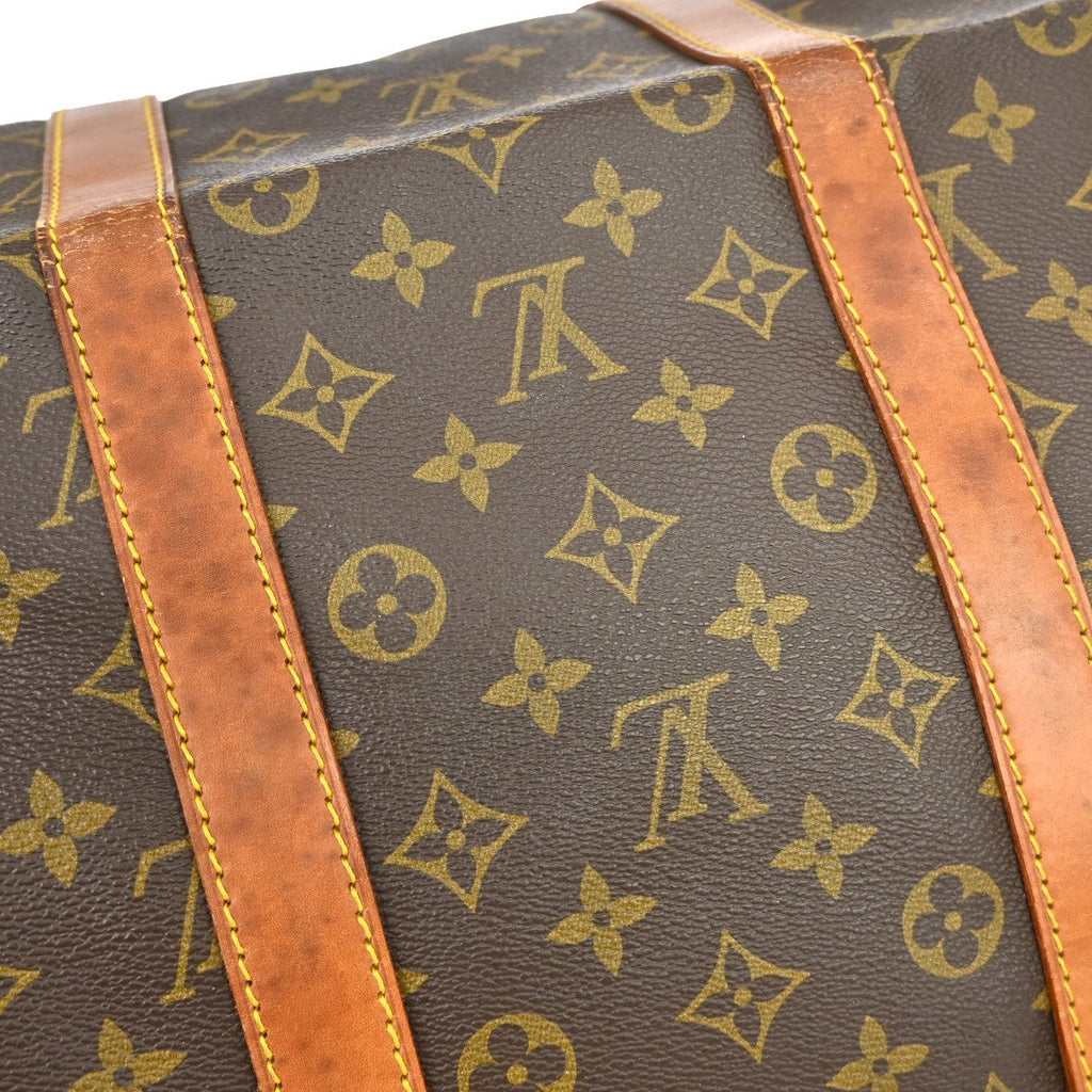 Louis Vuitton Keepall Bag Monogram Canvas Brown Canvas Travel Bag Bag (Pre-Owned)