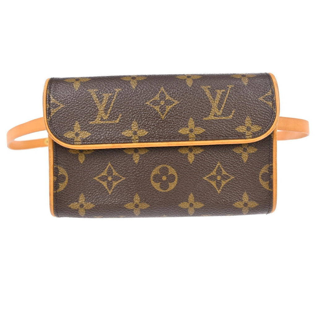 Louis Vuitton Florentine Waist Bag Monogram Canvas Brown Canvas Clutche & Pouche Bag (Pre-Owned)